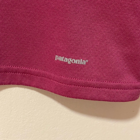 Patagonia Midweight Capilene 1/4 Zip Top Pink and Blue Women’s S - Picture 4 of 10